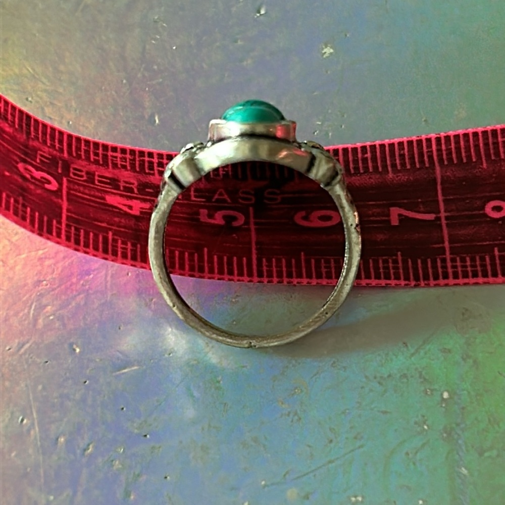 💍 Beautiful Turquoise Crystal Gemstone Ring 💍 - Picture 7 of 7